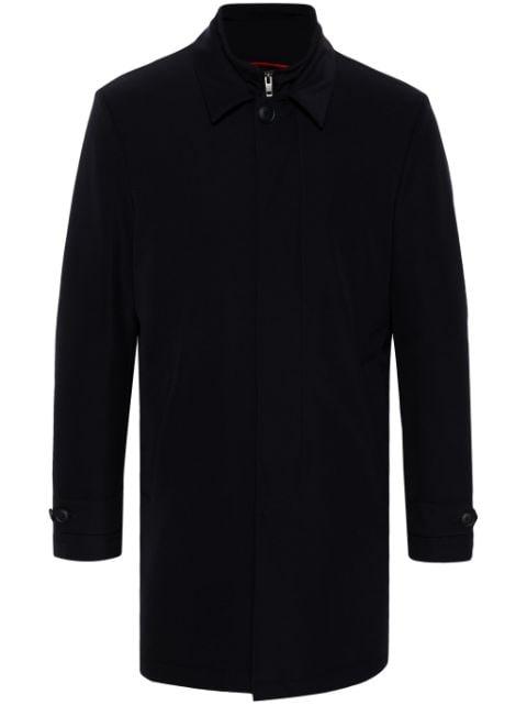 layered-effect coat by FAY