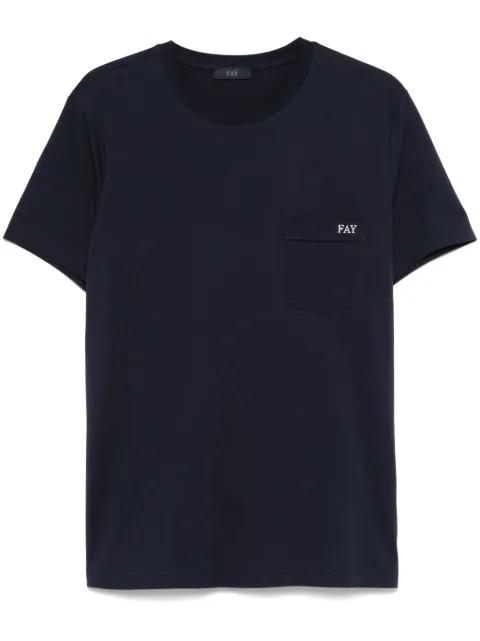 logo-embroidered T-shirt by FAY