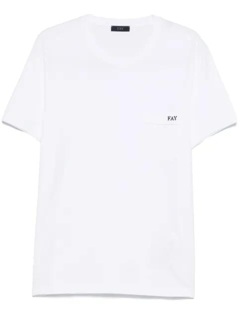 logo-embroidered T-shirt by FAY