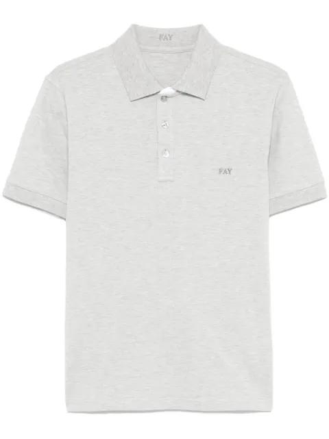 logo-embroidered polo shirt by FAY