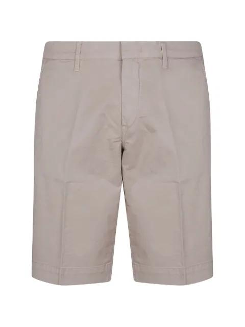 logo-patch chino shorts by FAY