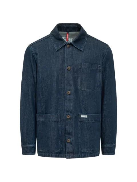 logo-patch overshirt by FAY