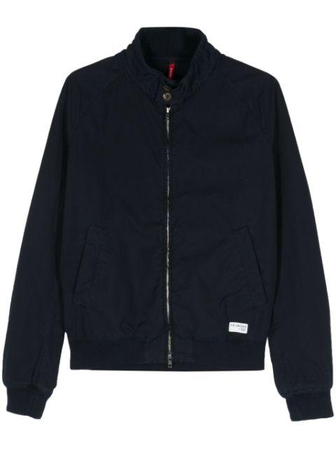 logo-patch ripstop jacket by FAY