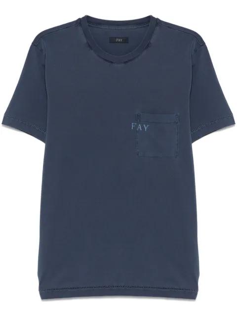 logo-print T-shirt by FAY