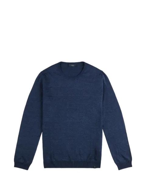 long-sleeve crewneck sweater by FAY