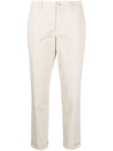 low-rise straight-leg chinos by FAY