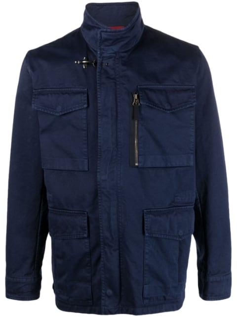 multiple-pocket field jacket by FAY