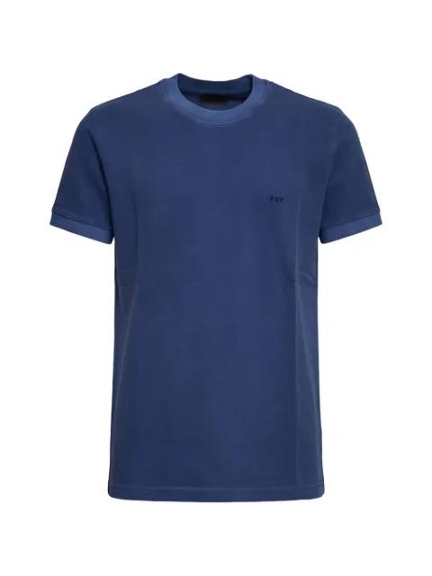 piqué embroidered T-shirt by FAY