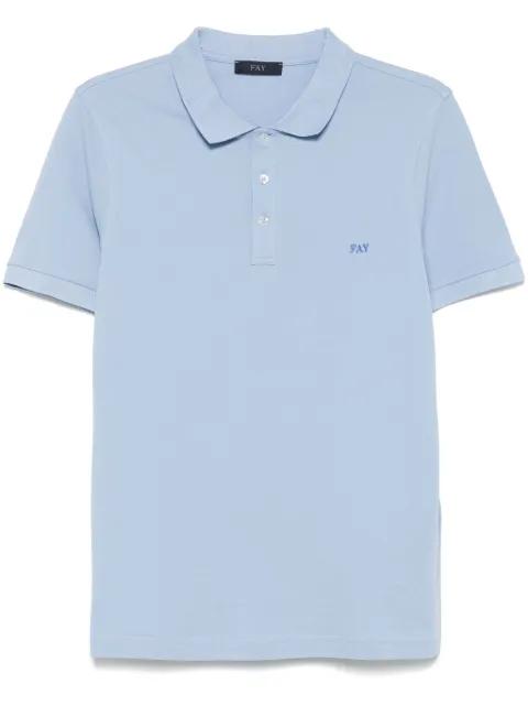 piqué-weave polo shirt by FAY