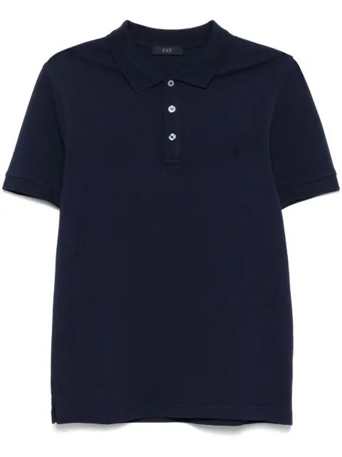 piqué-weave polo shirt by FAY