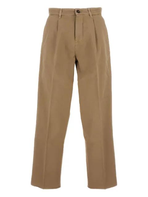 pleated cotton trousers by FAY