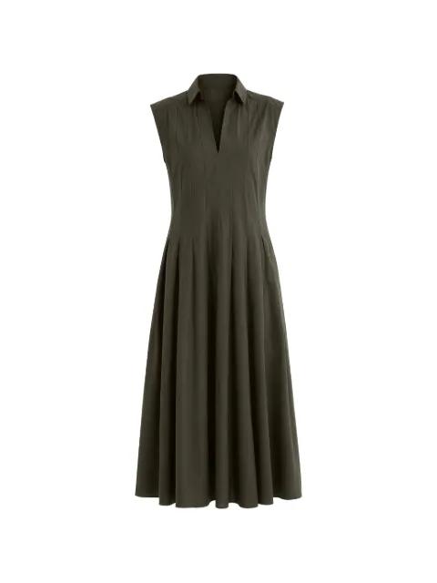 pleated sleeveless midi dress by FAY