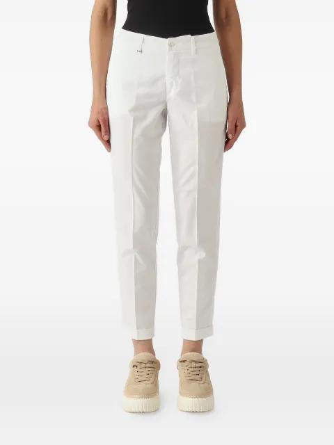 pressed-crease turn-up trousers by FAY