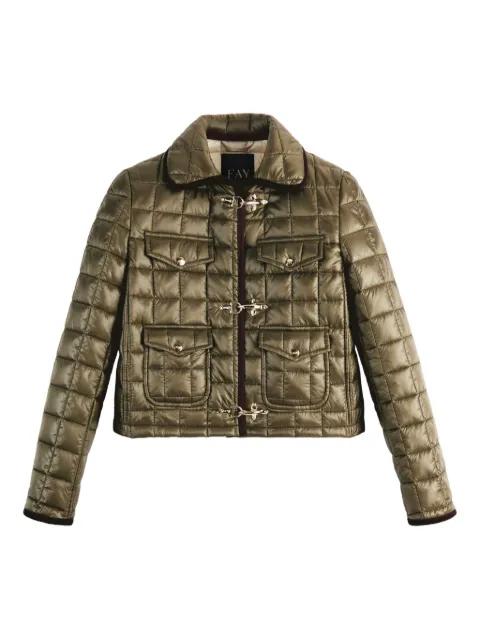 quilted cropped jacket by FAY