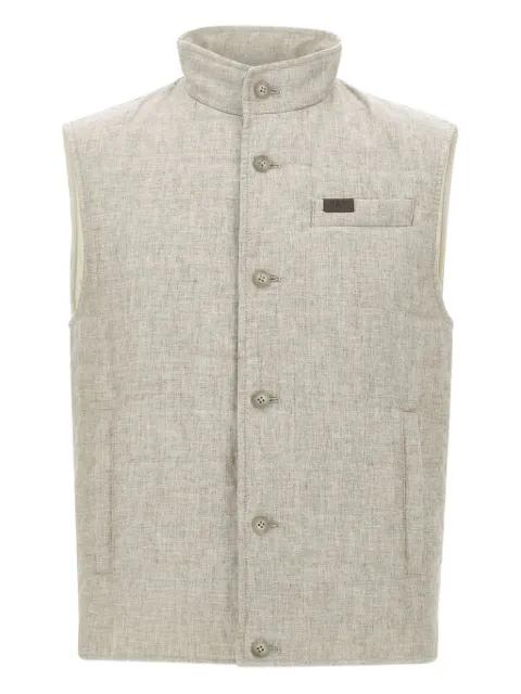 quilted gilet by FAY