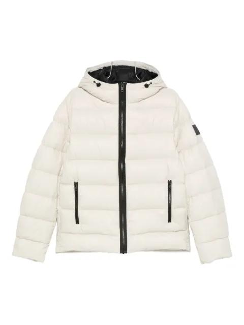 quilted hoodied jacket by FAY
