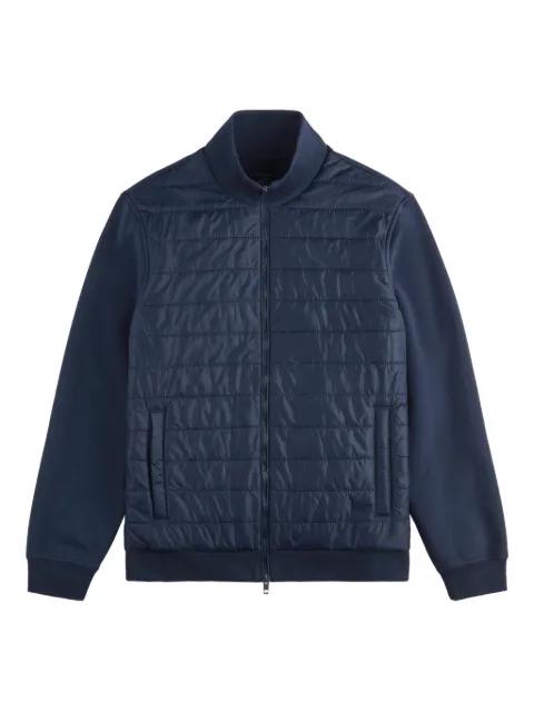 quilted zip-up bomber jacket by FAY