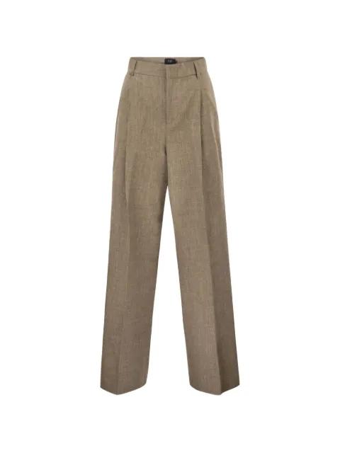 regular-fit pleated trousers by FAY
