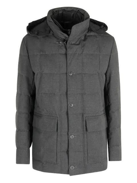 removable hood canvas jacket by FAY