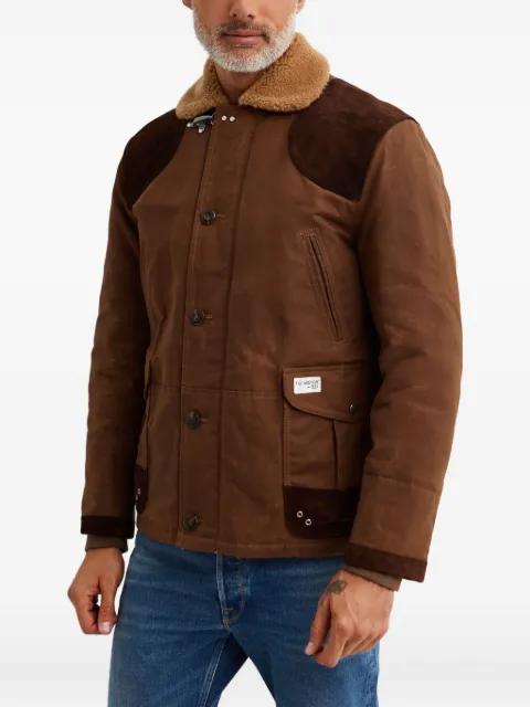 shearling-collar jacket by FAY