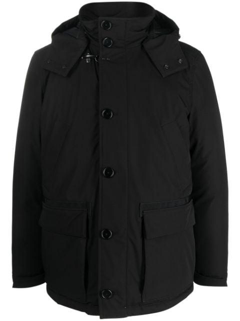 slouch-hood padded jacket by FAY