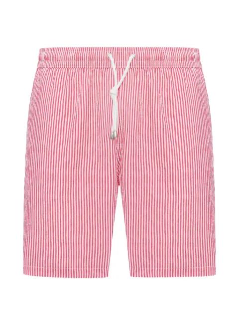 striped drawstring-waistband swim shorts by FAY
