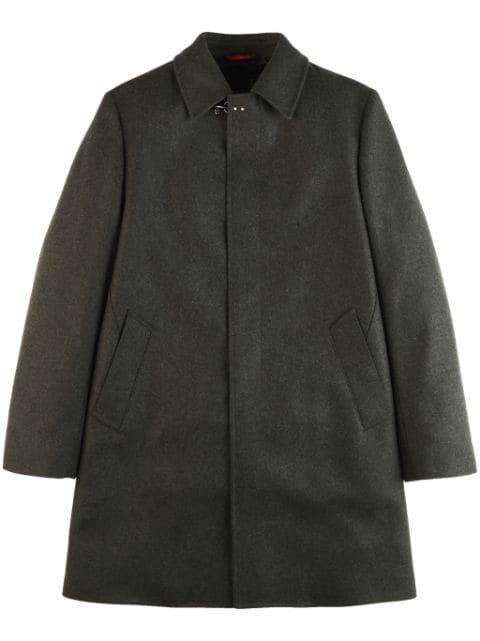 wool-cashmere single-breasted coat by FAY