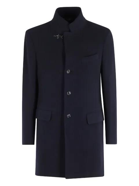 wool single-breasted coat by FAY