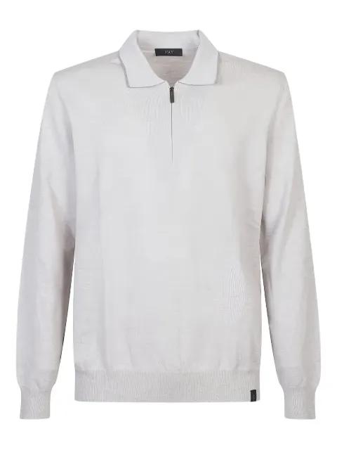 zip-collar polo shirt by FAY