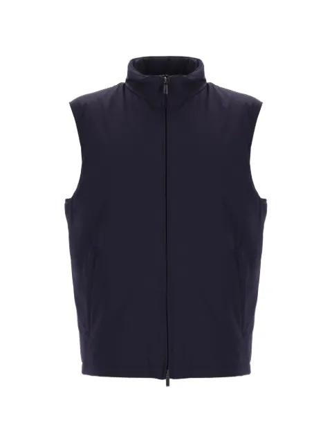 zip-fastening gilet by FAY