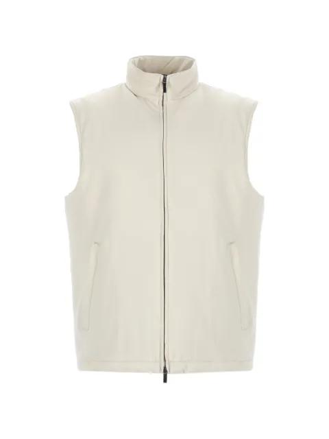 zip-fastening gilet by FAY