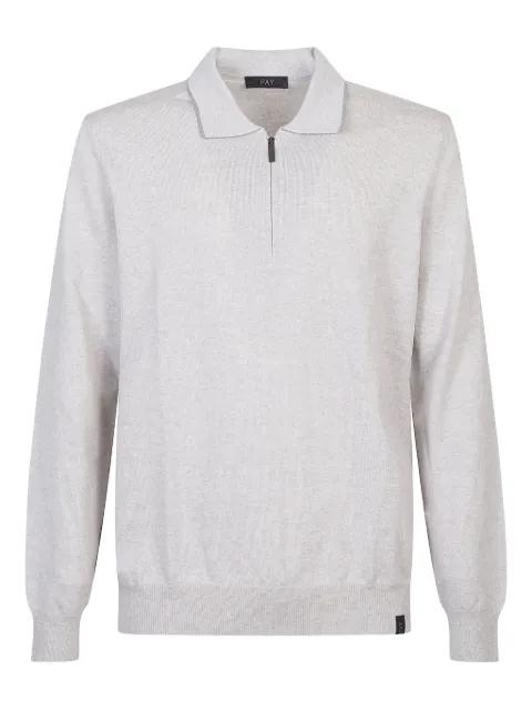 zip-front polo shirt by FAY