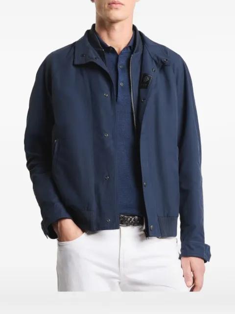 zip-up ribbed-trim jacket by FAY