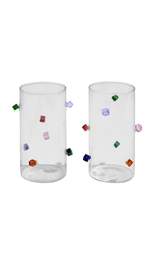 Fazeek Jewel Highballs Set Of 2 in Neutral by FAZEEK