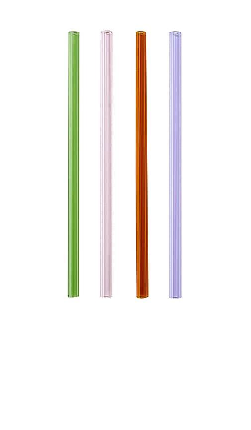 Fazeek Straws Set Of 4 in Red by FAZEEK