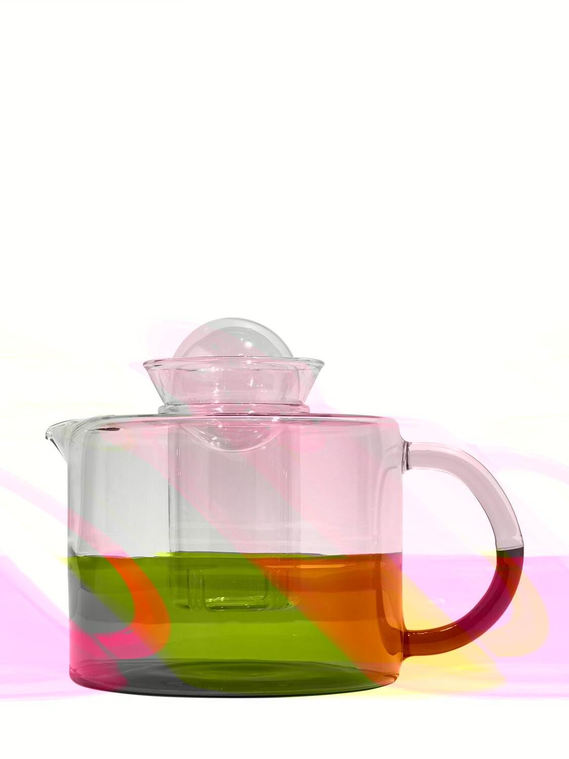 Two-tone Pink & Amber Tea Pot by FAZEEK