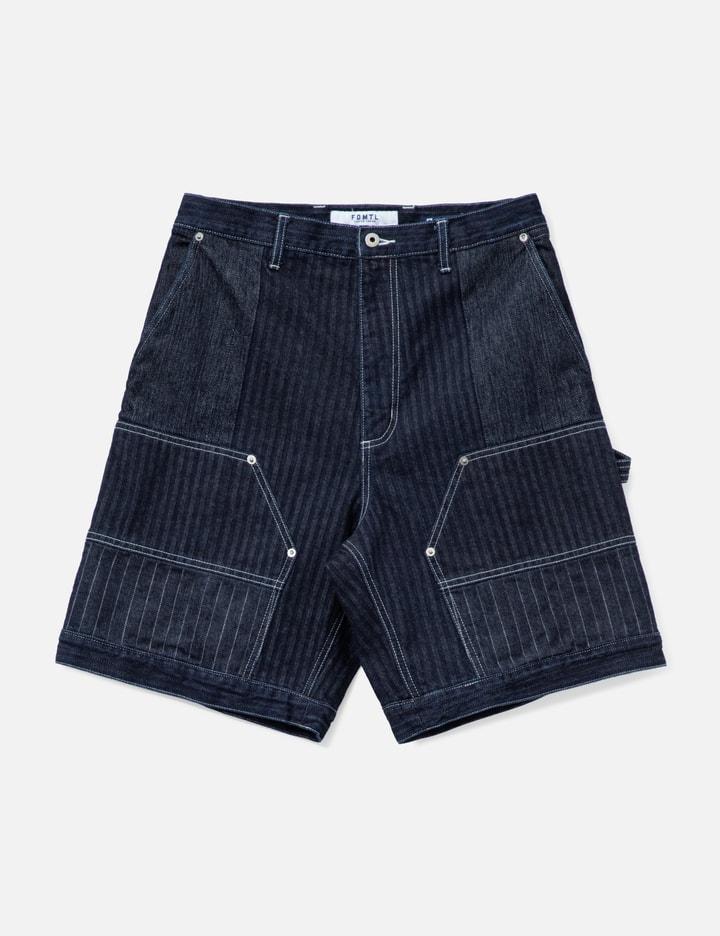 Patchwork Double Knee Shorts Rinse by FDMTL