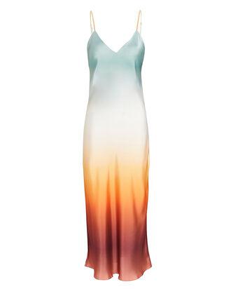 Bella Ombré Satin Midi Slip Dress by FE NOEL
