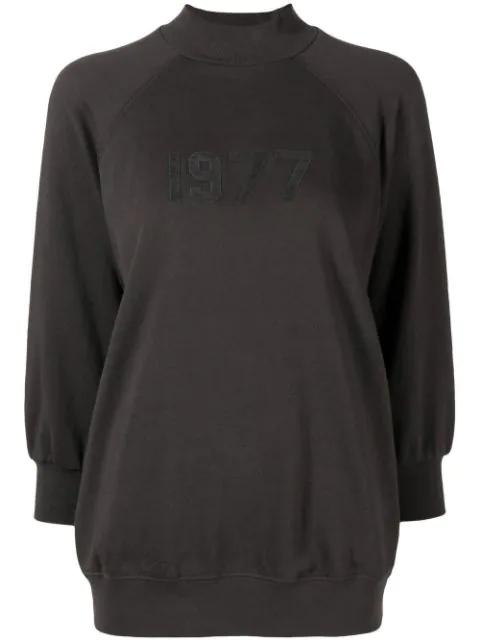 1977-print detail sweatshirt by FEAR OF GOD