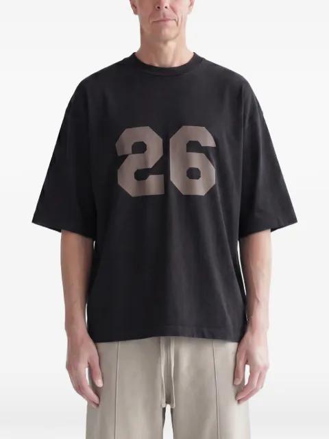 26 logo-print cotton T-shirt by FEAR OF GOD