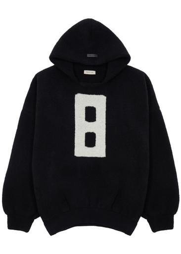 8 hoodied bouclé wool-blend sweatshirt by FEAR OF GOD