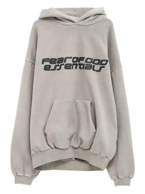 90s logo-print hoodie by FEAR OF GOD