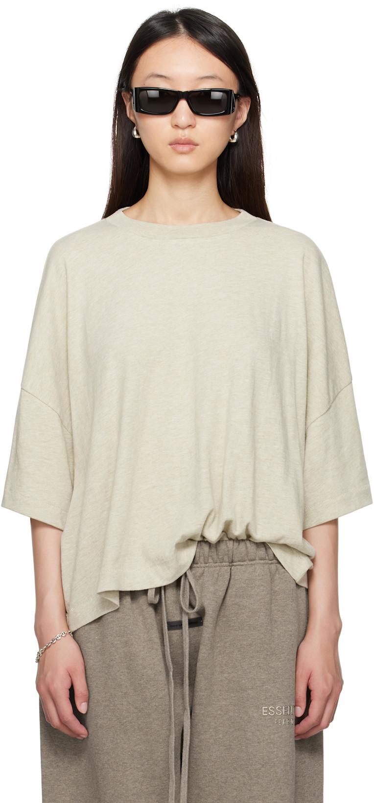 Beige Boxy T-shirt by FEAR OF GOD