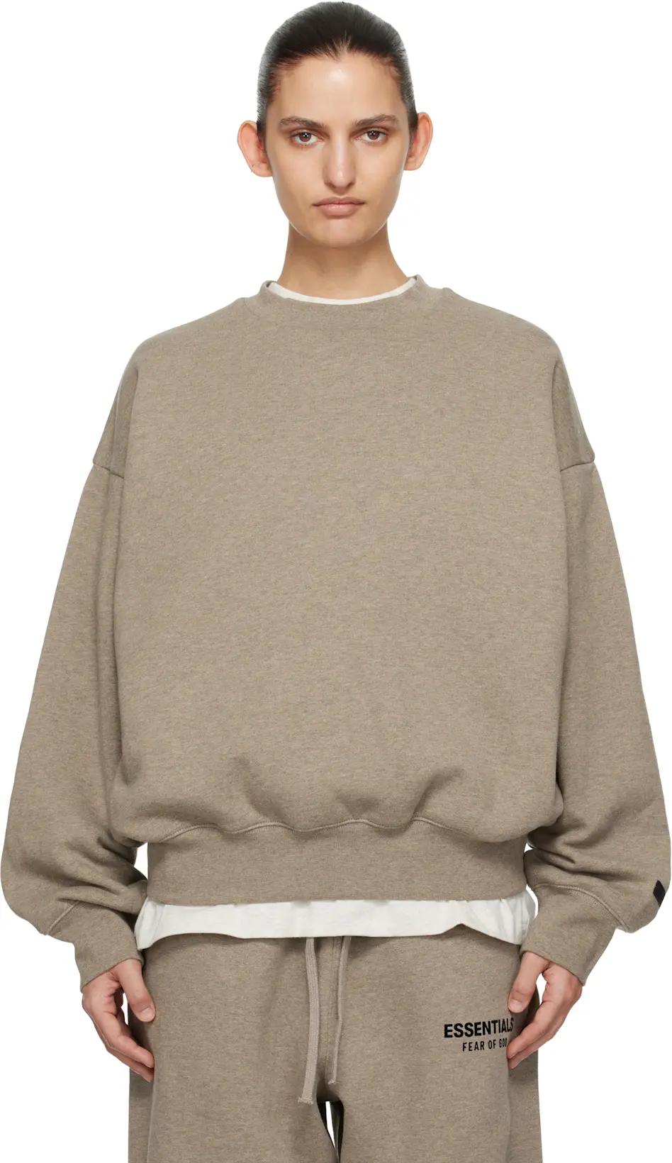 Beige Classic Crewneck Sweatshirt by FEAR OF GOD