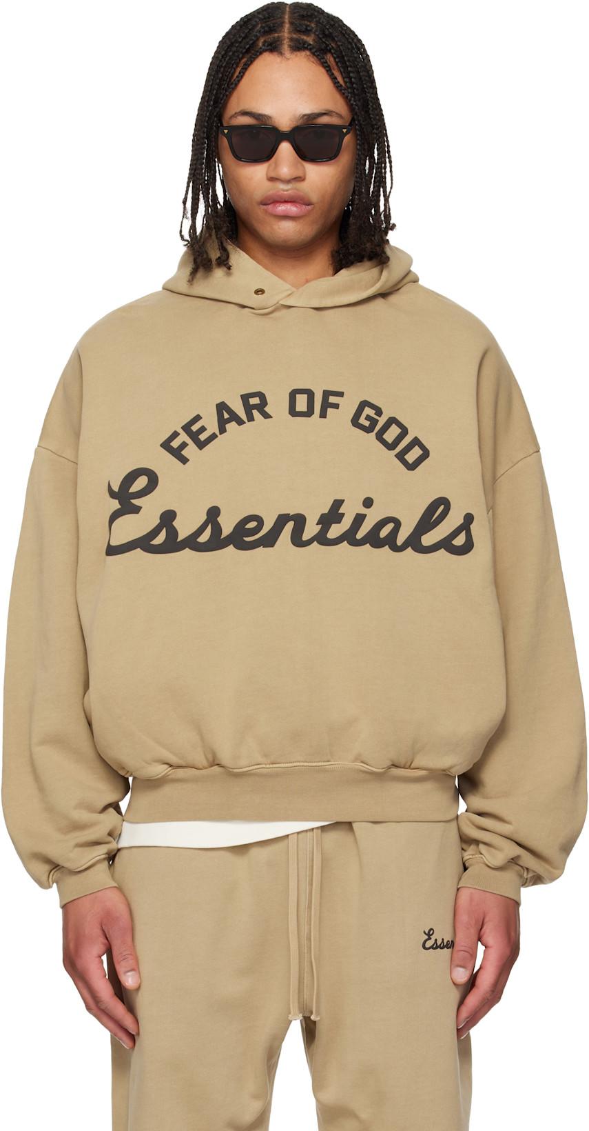 Beige Training 90s Hoodie by FEAR OF GOD