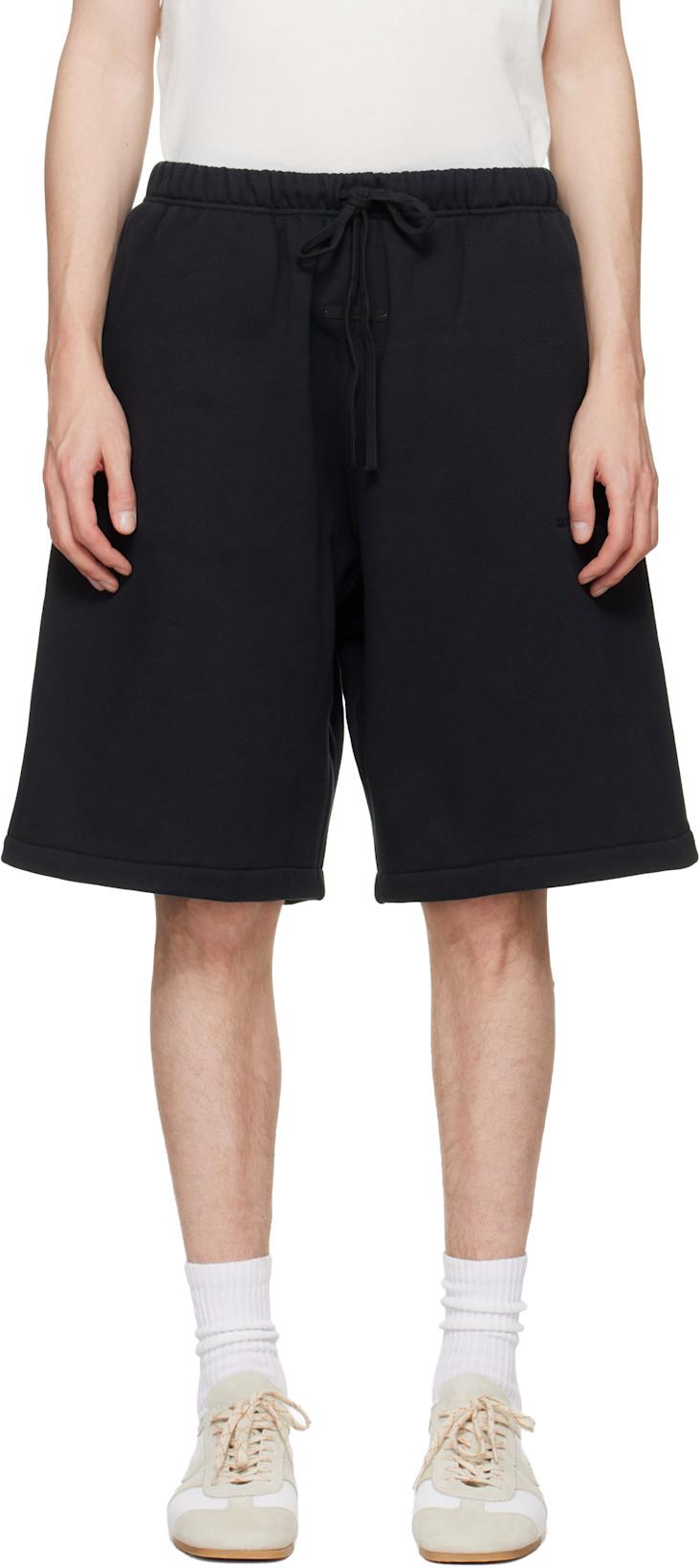 Black Active Trace Relaxed Shorts by FEAR OF GOD