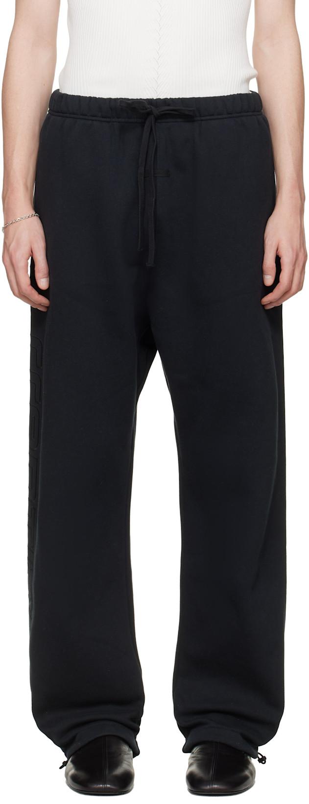 Black Active Trace Relaxed Sweatpants by FEAR OF GOD