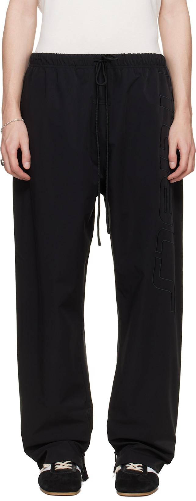 Black Active Trace Track Pants by FEAR OF GOD