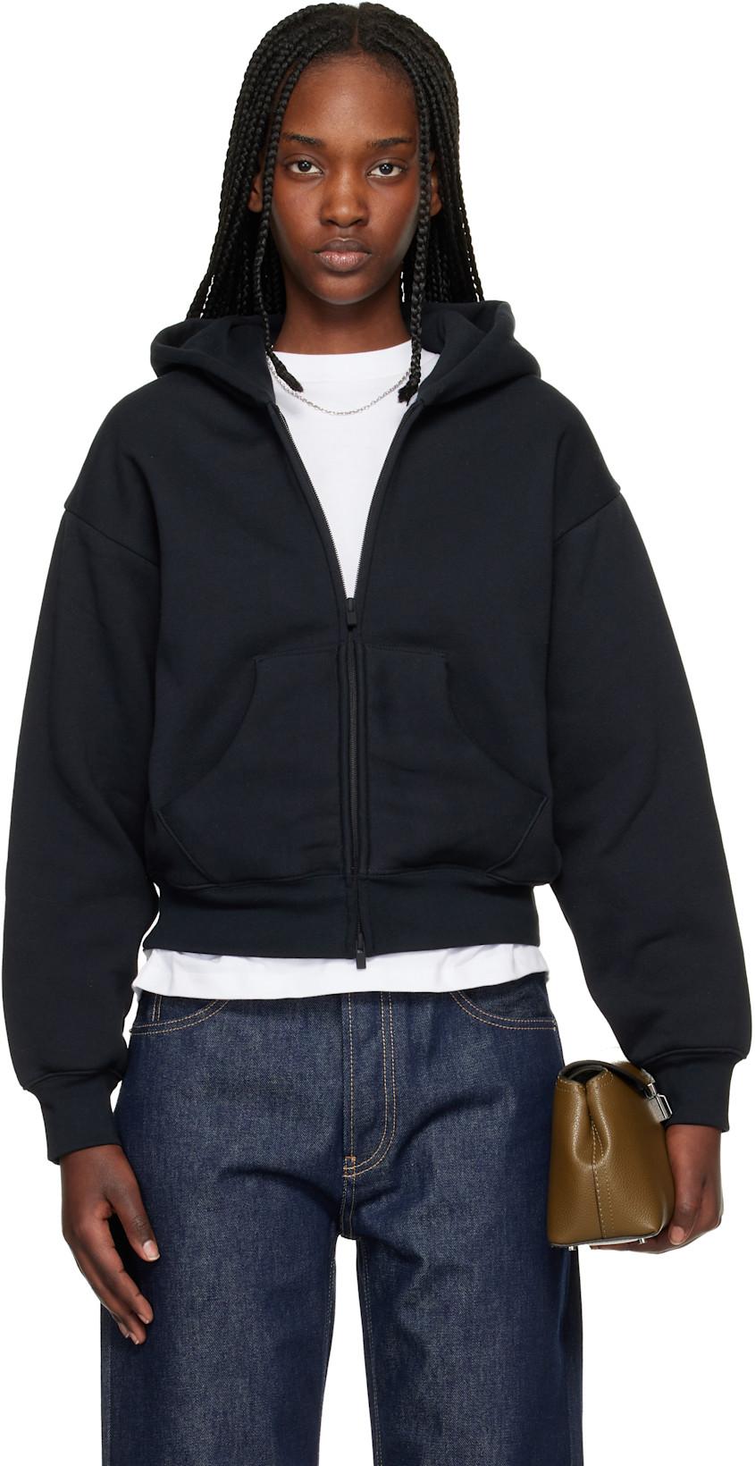 Black Classic Full Zip Hoodie by FEAR OF GOD