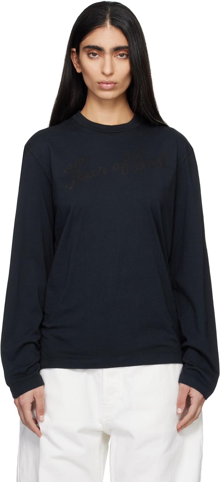 Black 'Fear Of God' Long Sleeve T-shirt by FEAR OF GOD